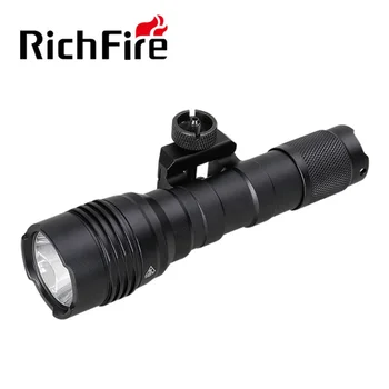 RichFire SFD-021 Мощный светодиодный фонарик CREE 1000lm, Охотничий тактический фонарь с дистанционным переключателем для пистолета-пулемета 20 мм