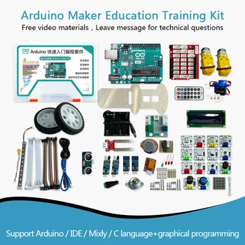 Итальянская оригинальная плата Arduino UNO R3 A000066, производитель датчиков Mixly, обучающий комплект для обучения и базовый комплект