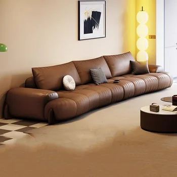 Индивидуальный диван с разрезом, натуральная кожа на контактной поверхности, Легкий роскошный диван, высококачественная китайская винтажная мебель для салона Канапе