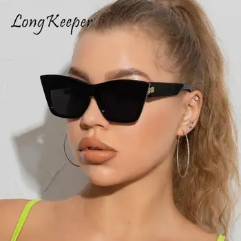 Модные Квадратные Солнцезащитные очки Для Женщин, Винтажные Солнцезащитные Очки 