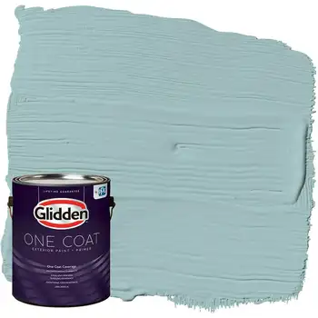 Нанесите наружную краску и грунтовку, колониальный / синий, 1 галлон, плоский