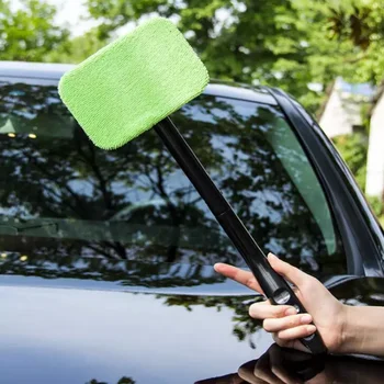 Набор щеток для чистки автомобильных окон, Инструмент для мытья лобового стекла, Внутренний автомобильный Стеклоочиститель с длинной ручкой, Автомобильные Аксессуары