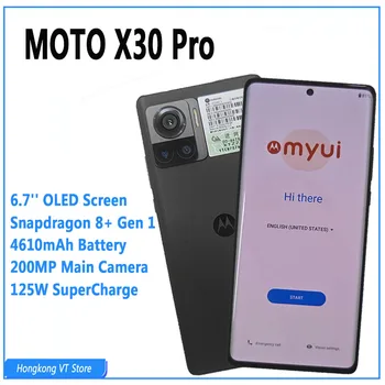 Глобальная Встроенная Память Motorola MOTO X30 Pro 5G Мобильный Телефон Snapdragon 8 + Восьмиядерный 6,7 