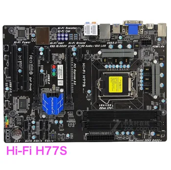 Подходит Для материнской платы BIOSTAR Hi-Fi H77S LGA 1155 DDR3 ATX H77 Материнская плата 100% Протестирована Нормально, полностью работает