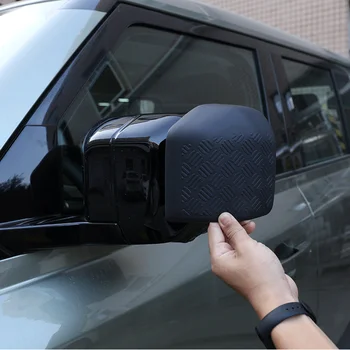 Для 2020-2022 Land Rover Defender 110 ABS Черный Автомобильный Стайлинг, наклейки на боковое зеркало заднего вида, детали экстерьера автомобиля, Аксессуары