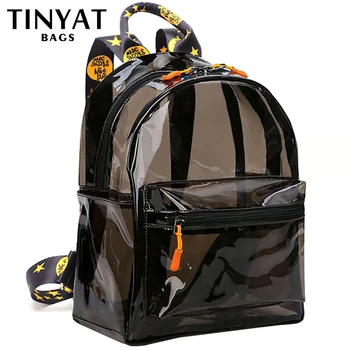 Модный Прозрачный Женский рюкзак TINTAT, Прозрачный Мини-милый Рюкзак, Школьный рюкзак для путешествий, Студенческая сумка для девочек, Детская Mochila