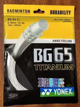 Струна для ракетки для бадминтона YONEX Yy BG65 Ti Высококачественная Струна Высокой эластичности