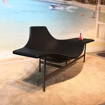 Скандинавское кресло с откидной спинкой из стекловолокна дизайнерская вилла, модельный дом, офис продаж, гостиная, простое домашнее кресло для отдыха